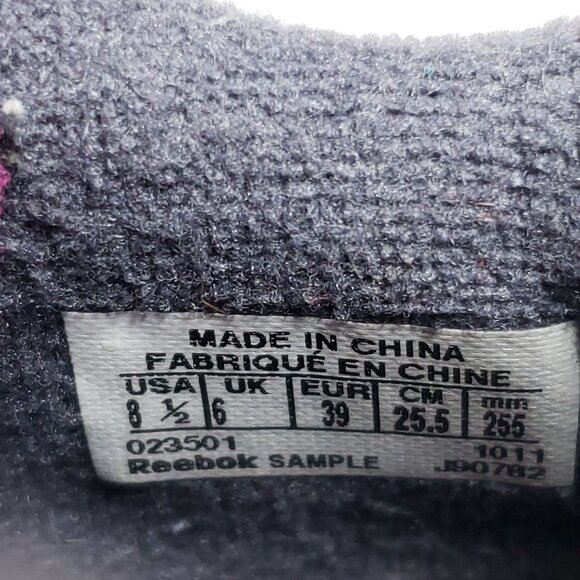 Reebok Womens Size 8.5 Athletic Shoes Gray Pink Mesh Suede - Picture 8 of 9